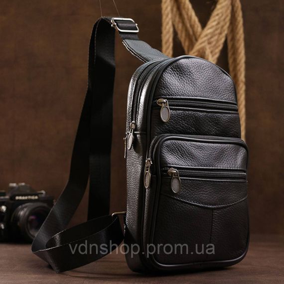 Сумка кобура наплечная, Сумка кросс-боди гладкая, Сумка слинг для мужчин Мужская плечевая слинг EZ-13 | Зображення 1