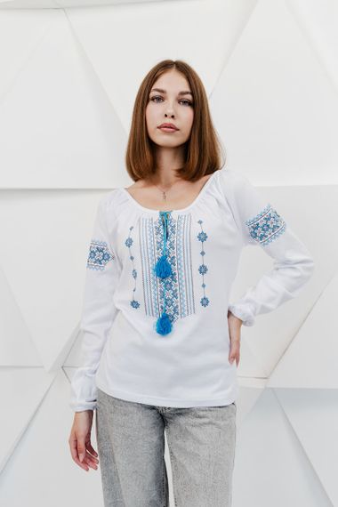 Вишиванка жіноча Носи своє 52 Блакитний (p-571-49300) | Зображення 4