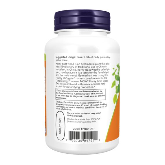 Horny Goat Weed Extract 750 mg - 90 tabs | Зображення 2