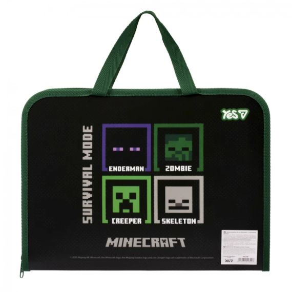 Папка-портфель на блискавці Minecraft  YES 492168 Різнокольоровий shop (5056574418227) | Зображення 1