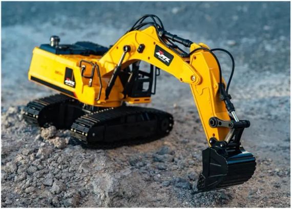 Экскаватор на радиоуправлении (ковш двигается, звук, подсветка, гусеничный ход, пульт) | Зображення 2