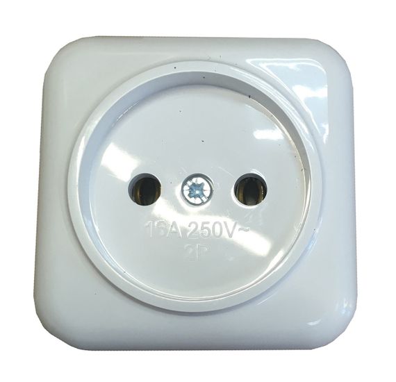 Розетка внешней установки 1-я б/з белая IP20 Lemur Ny95000981 | Зображення 2