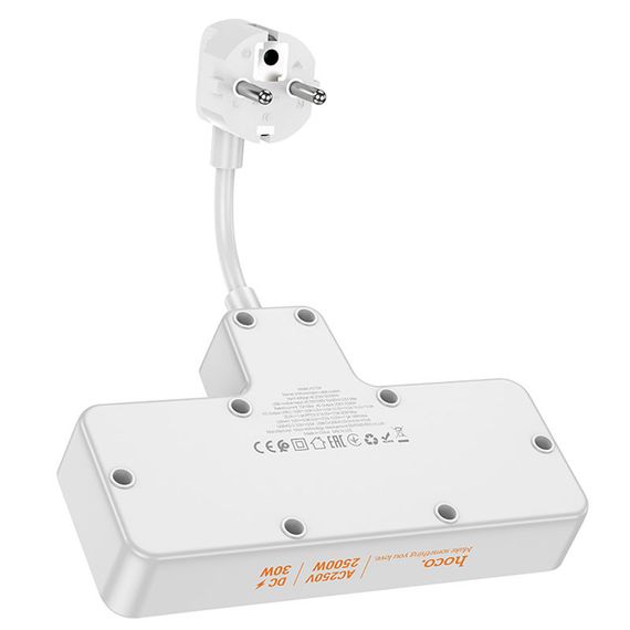 СЗУ Hoco AC12A Reise (PD30W/1C3A) +Socket Black | Зображення 1