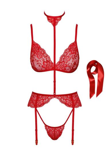 Комплект Kissable Bondage Kiss Set Red S/M | Зображення 7