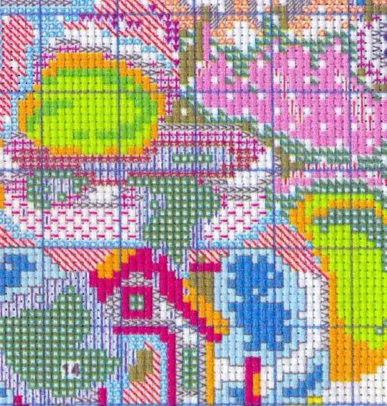 Набір для вишивання за нанесеною на канву схемою "Naughty bearrs' heaven".  AIDA 14CT printed , 41*51 см | Зображення 7