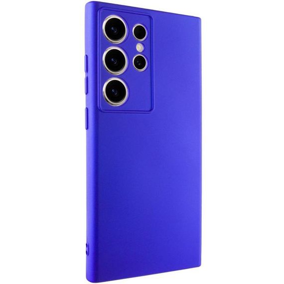 Чохол TPU GETMAN Liquid Silk Full Camera для Samsung Galaxy S24 Ultra Синій / Iris | Зображення 1