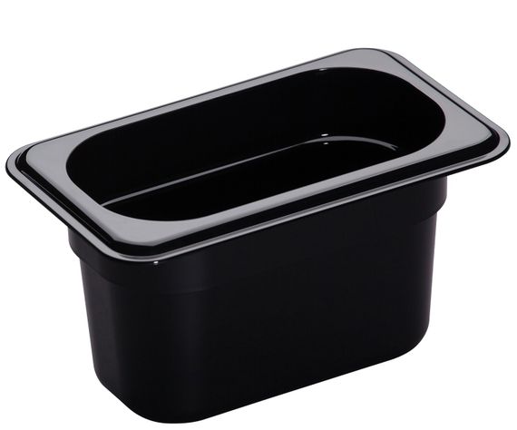Гастроемкость Cambro GN 1/9 (176х108 мм) из поликарбоната, Черный, 100 мм