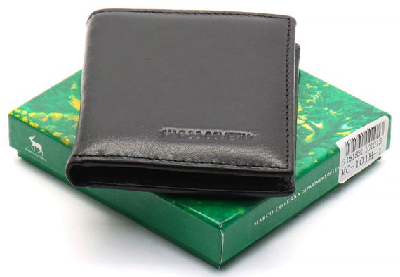 Чорне маленьке портмоне на магніті з затискачем MARCO COVERNA MC-101Н-1 | Зображення 1