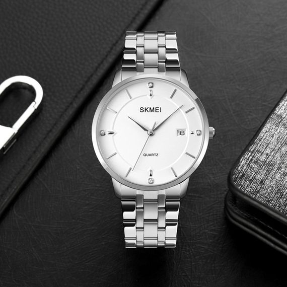 Skmei 1801SSI Silver Case Mesh Band | Зображення 2