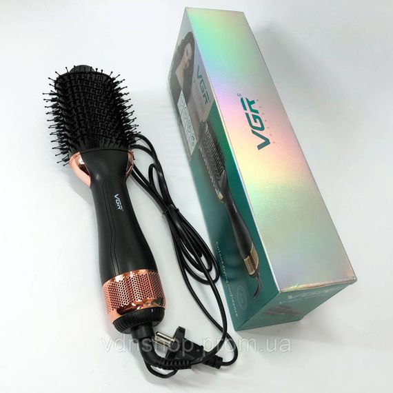 Стайлинг для укладки волос VGR, Фен с режимом регулировки температуры, Хорошая фен щетка вращающаяся GQ-32 | Зображення 7