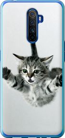 Чехол на Realme X2 Pro Летящий котёнок "2322u-1866-17620"