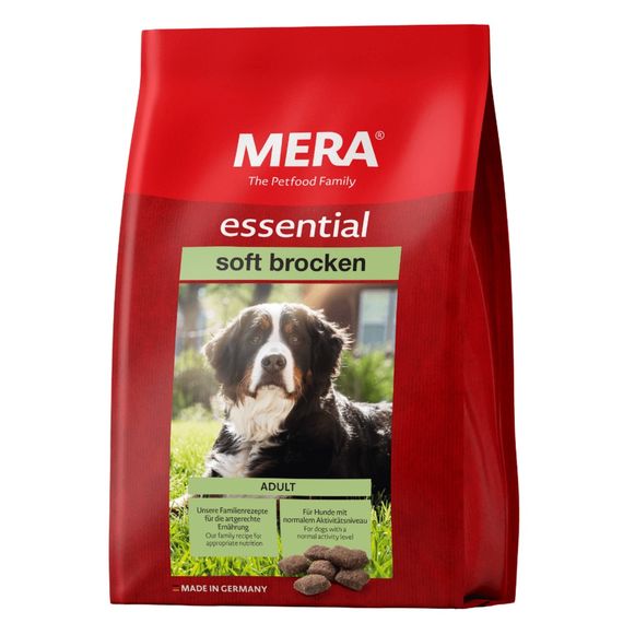 Корм Mera Essential Dog Adult Soft Brocken сухий із напіввологою гранулою для дорослих собак 1 кг