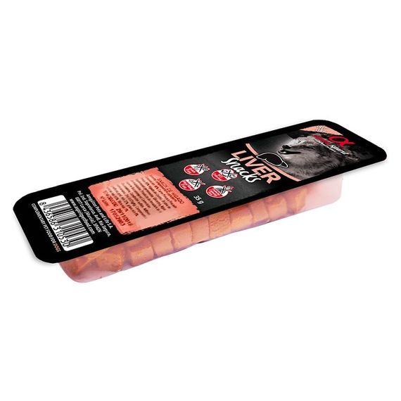 Лакомство для собак Alpha Spirit Liver Snacks for Dogs с печенью 35 гр