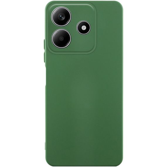 Чохол TPU GETMAN Liquid Silk Full Camera для Xiaomi Redmi Note 14 5G Зелений / Dark green