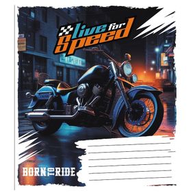 Зошит учнівський "Життя на швидкості" 024-550283K-4 в клітинку, 24 аркуші