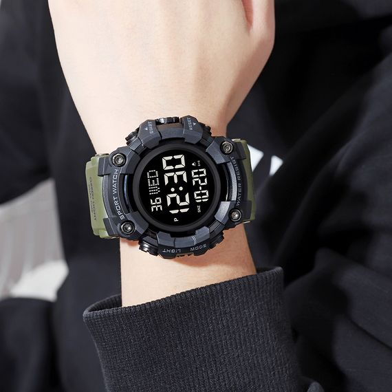 Чоловічий годинник Skmei 1968 Military-Black | Зображення 2