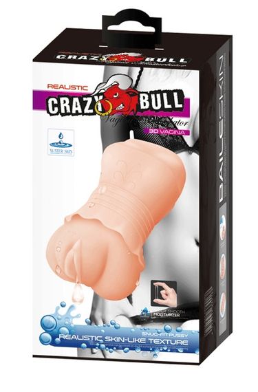 Мастурбатор вагина CRAZY BULL- Realistic 3D VAGINA Water lubricant, BM-009202K Sex Aura | Зображення 7