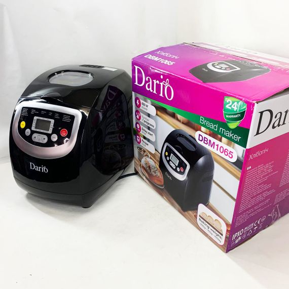Хлебопечки для бездрожжевого хлеба DARIO DBM 1065 600 Вт, 19 програм, Свежий хлеб дома TQ-58 | Зображення 1