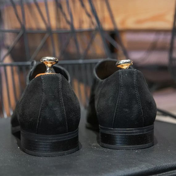 Чорні замшеві туфлі 43 розмір | Зображення 3