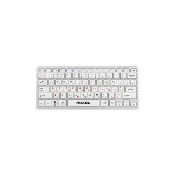 Клавіатура Maxxter KBW-C01S-UA Wireless UA White (KBW-C01S-UA)