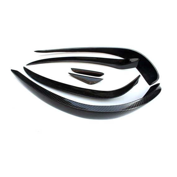 Накладки на передній бампер (для AMG-Line 2014-2016, Карбон) для Mercedes E-сlass coupe C207 рр | Зображення 3