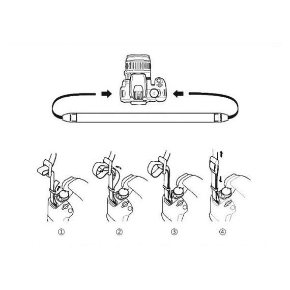 Ремінь для фотоапарата універсальний тканинний CAMERA STRAP для фотокамери з тканини вінтажний | Зображення 2