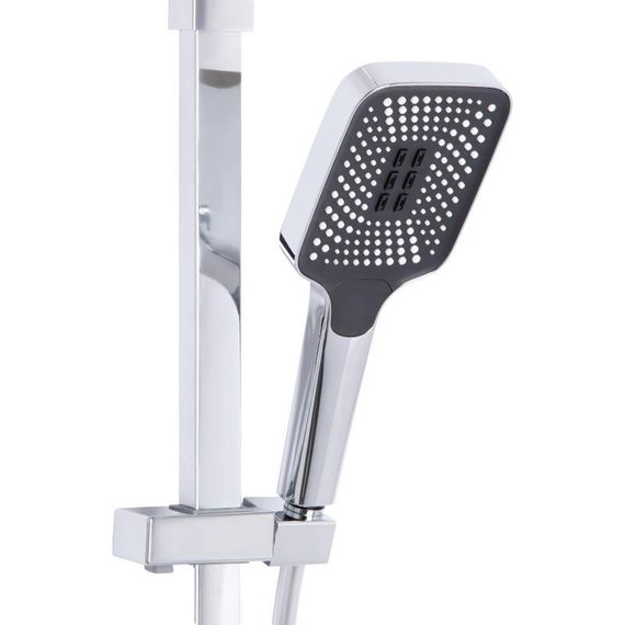 Душова система універсальна Qtap Sloup термостатична на три споживача (з виливом) QTSLO51103OC48217 Chrome | Зображення 4