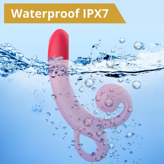 Вібратор - Erospace Sweet Play Tongue Flipping Vibrator A4 Sex Aura | Зображення 7