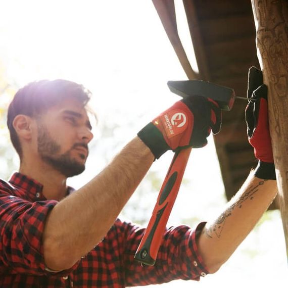 Молоток 1000 г.ручка з фібергласу INTERTOOL HT-0210 | Зображення 3