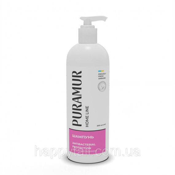 Шампунь PURAMUR Antibacterial Protection с хлоргексидином 200 мл