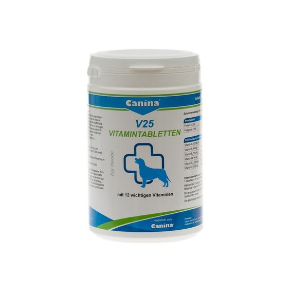 Витамины Canina V25 Vitamintabletten для собак, поливитаминный комплекс, 700 г (210 табл)