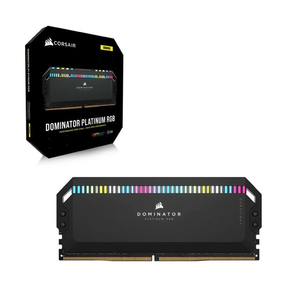 Модуль пам'яті для комп'ютера DDR5 32GB (2x16GB) 6200 MHz Dominator Platinum RGB Black Corsair (CMT32GX5M2X6200C36) | Зображення 4