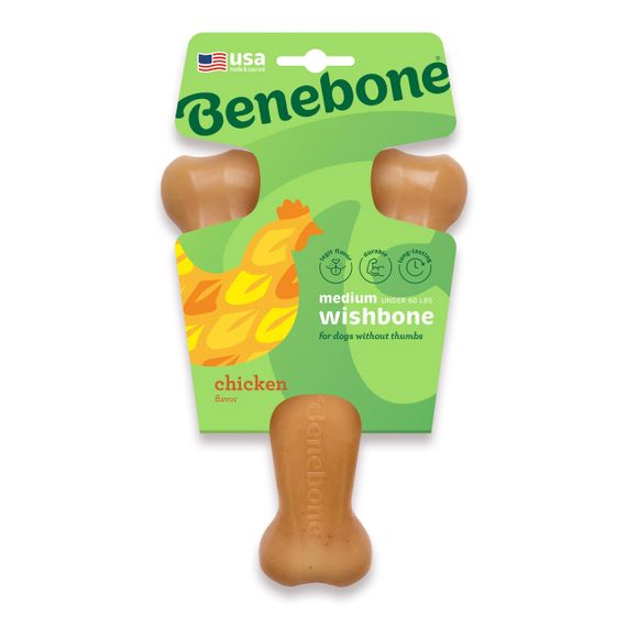 Іграшка для собак зі смаком курки Benebone Wishbone Chicken, 17 см | Зображення 2