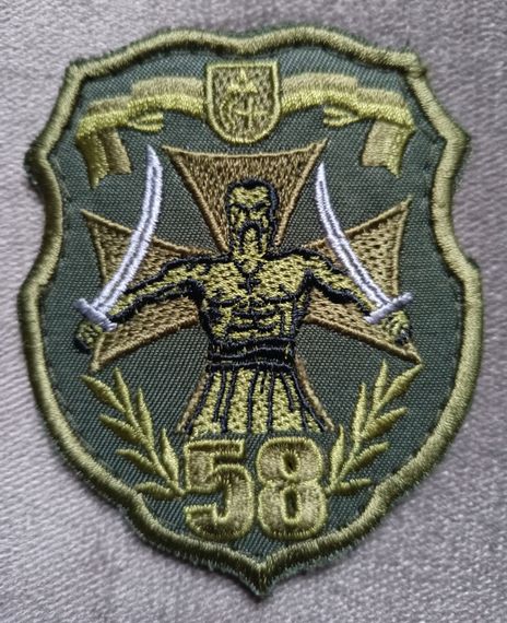 Шеврон 58 ОМПБр (олива)