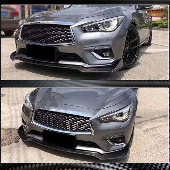 Передний бампер Лип V1 для Q50 Base 2018-2023 Карбон для Infiniti Q50/Q60 | Зображення 3