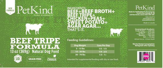 Вологий корм для собак з рубцем та яловичиною PetKind Beef Tripe Formula, 369 гр | Зображення 1