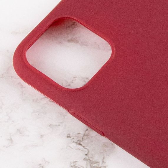 Силиконовый чехол Candy для Apple iPhone 14 (6.1") Бордовый | Зображення 2