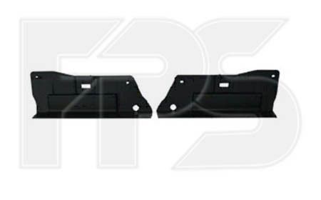 Крепеж спойлера переднего бампера левый+правый Renault Clio '13-16