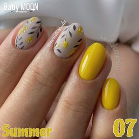 Гель-лак BABY MOON Summer №07 солнечно- желтый, 6 мл