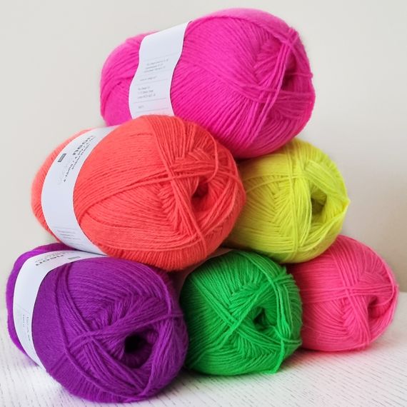 Шкарпеткова пряжа Rico Design Socks Neon, 006 | Зображення 2