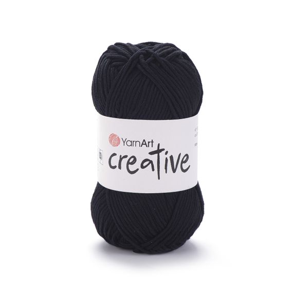 YarnArt CREATIVE Креатив № 221 чорний Пряжа бавовна, нитки для в'язання