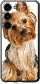 Чехол на Samsung Galaxy S23 Йоркширский терьер с хвостиком из силикона FCh_076139