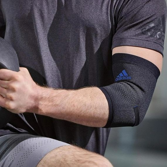 Фіксатор ліктя Adidas Performance Elbow Support чорний, синій Уні S ADSU-13331BL | Зображення 4