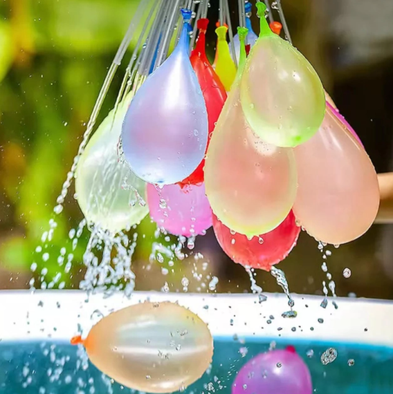 Водяные шарики бомбочки для водных сражений Happy Baby Balloons 111 шариков | Зображення 2
