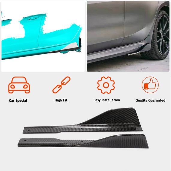 Накладки на пороги V2 (для G16 M-Sport/F93 M8, Карбон) для BMW 8 cерія G14/G15/G16 2018- гг | Зображення 1