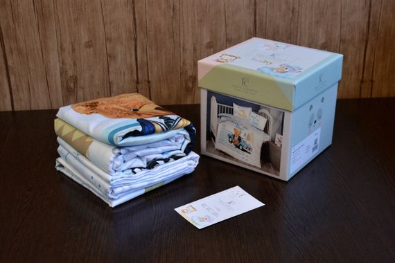 Комплект постельного белья для новорожденных First Choice Baby Digital Satin 100х150 см. Monty | Зображення 1