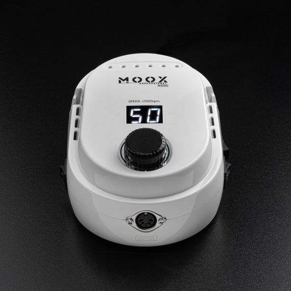 Белый фрезер Moox X550 50тис. об/мин, 70W для маникюра и педикюра | Зображення 1