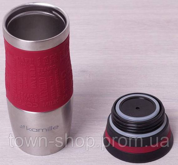 Термокружка Kamille Machiato 380мл из нержавеющей стали KM-2069 | Зображення 3