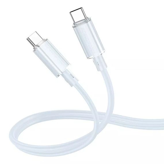 Дата кабель Borofone BX112 Lemon Type-C to Type-C 60W (1m) Blue | Зображення 1