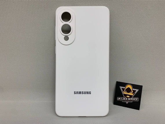 Чохол з логотипом Samsung Galaxy S25 Edge | Протиударний | Soft Touch | Білий